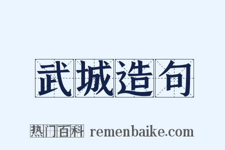 武城造句是什么意思的图片